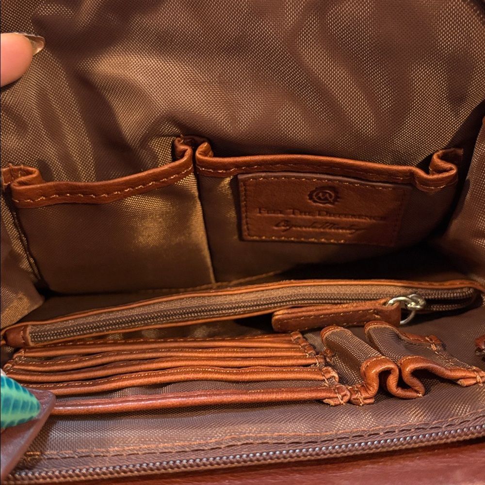 Osgoode Marley Brown Leather Crossbody Bag - Picture 3 of 7